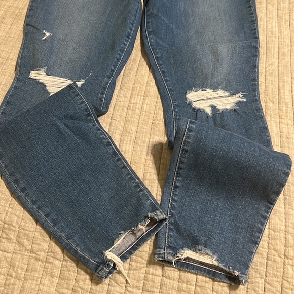 🔥🔥PAIGE Transcend Hoxton Ripped High Waist Ankle Skinny Jeans - Picture 12 of 16